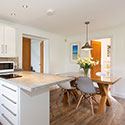 Kitchen looking towards dining area